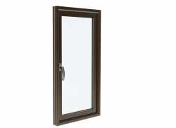 Cửa sổ mở quay 1 cánh nhôm Xingfa Anodise hệ 83