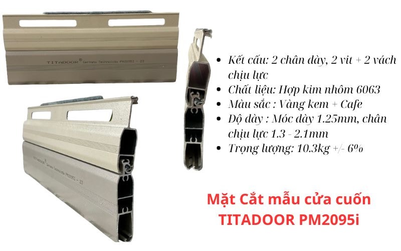 Cửa Cuốn Đức Khe Thoáng Titadoor PM2095i